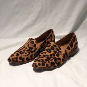 Leopard Print Loafers Madewell Size 7.5